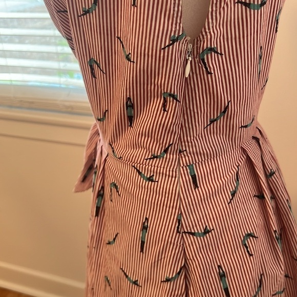 Anthropologie Pink and Black Patterned Dress - Picture 4 of 7